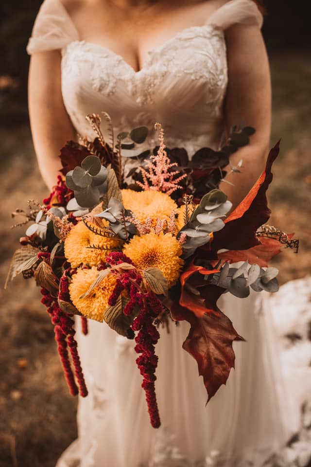 Bride Wedding Bouquet for October Wedding